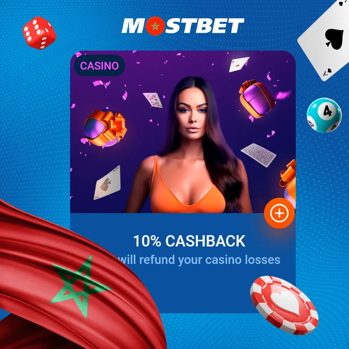 Mostbet 10% Casino Cashback Bonus Vue d'ensemble