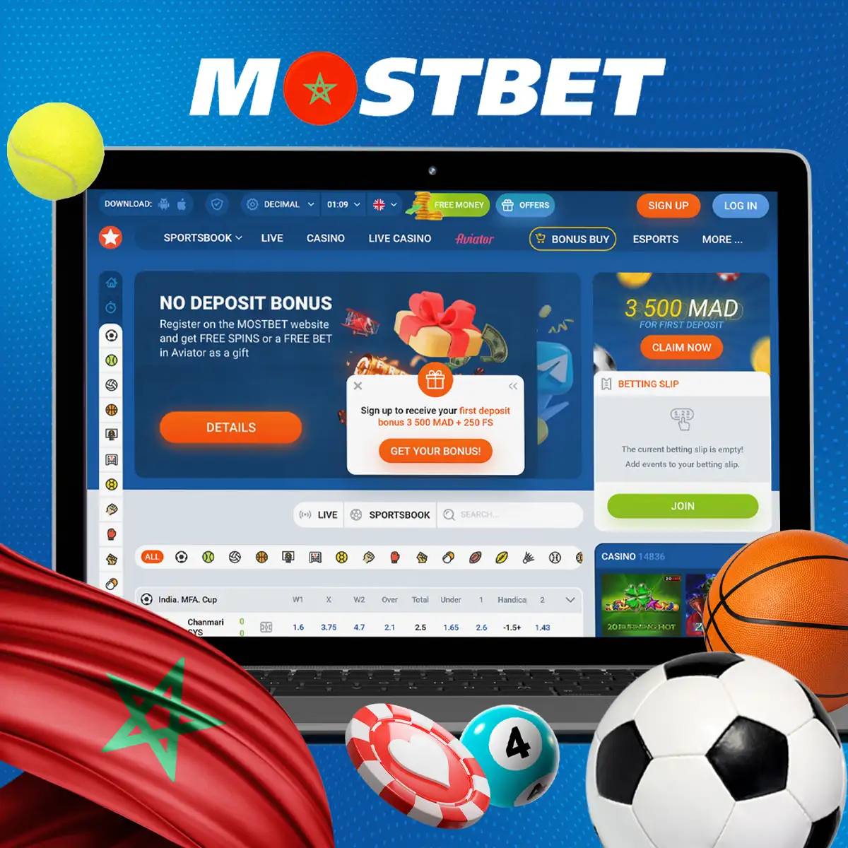 Informations complètes sur le bookmaker Mostbet Maroc