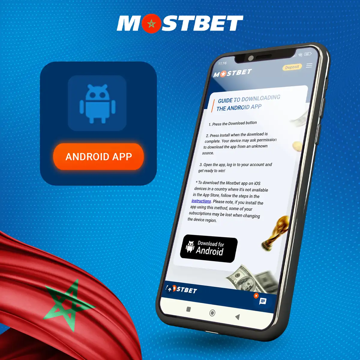 How to download and install the Mostbet mobile app on android