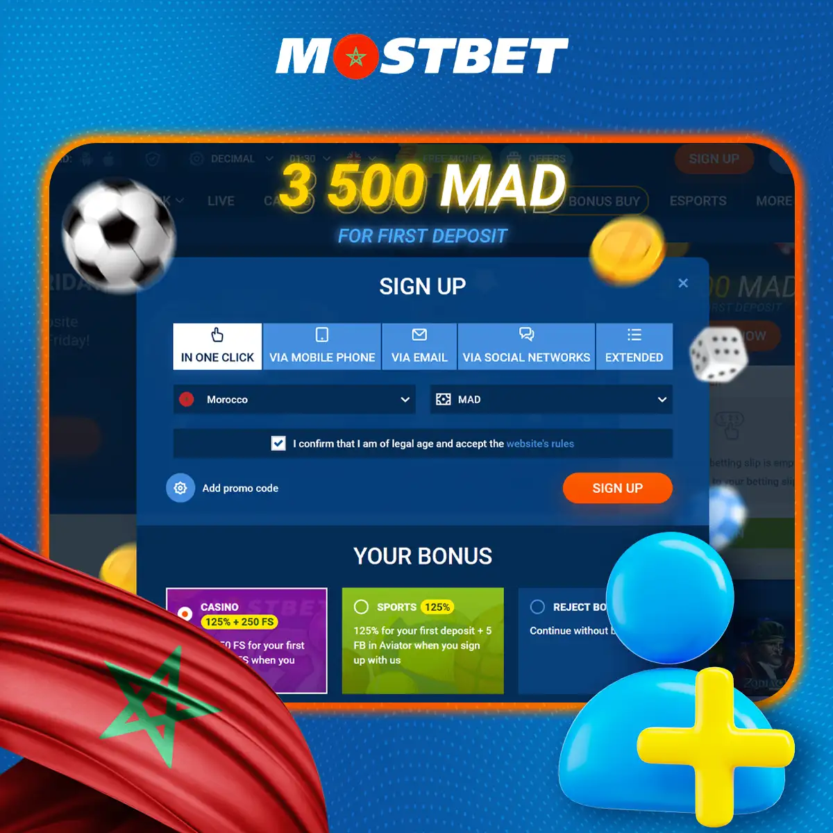 Step-by-step guide to creating an account on the Mostbet platform in Morocco