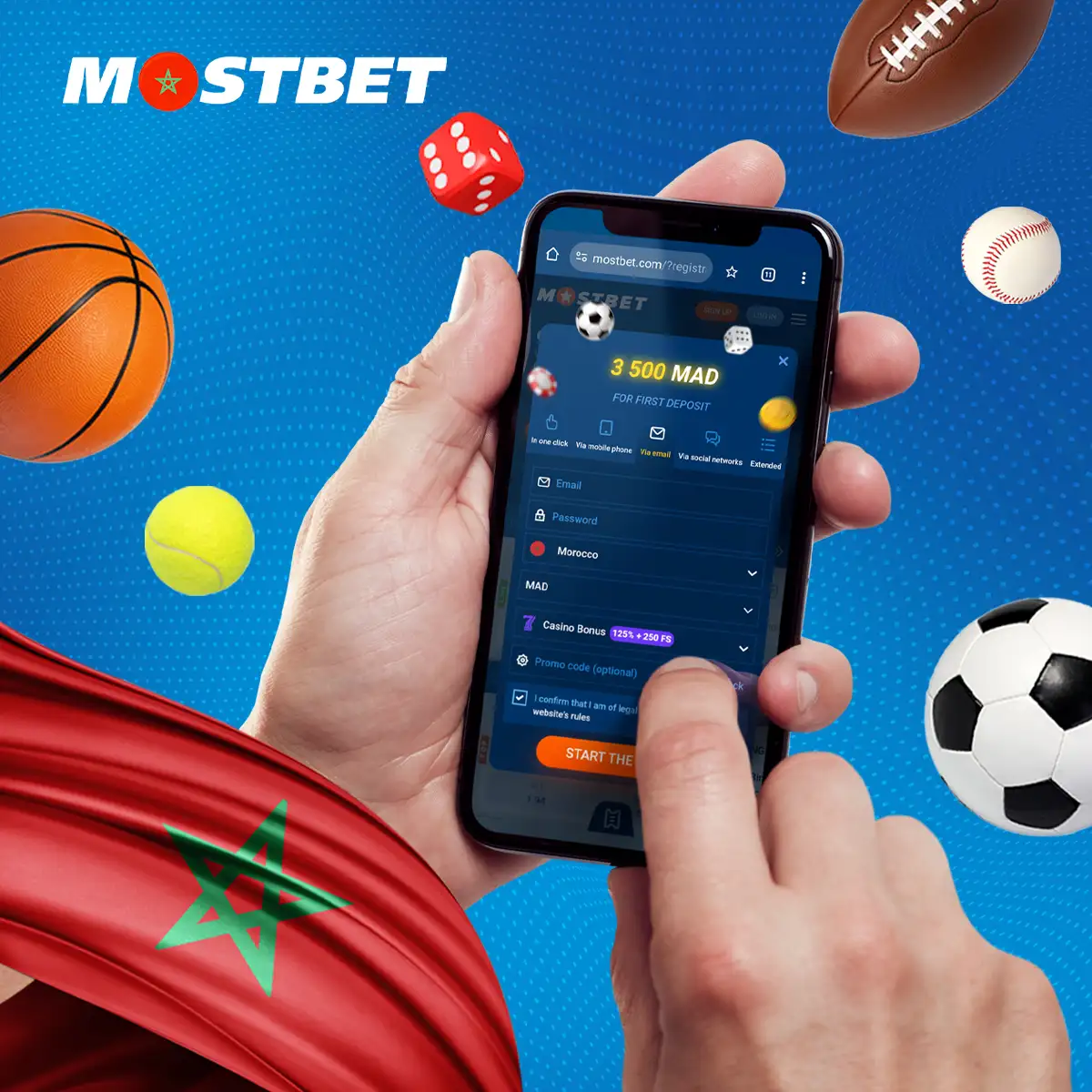 Comment s'inscrire à Mostbet avec votre téléphone portable ?