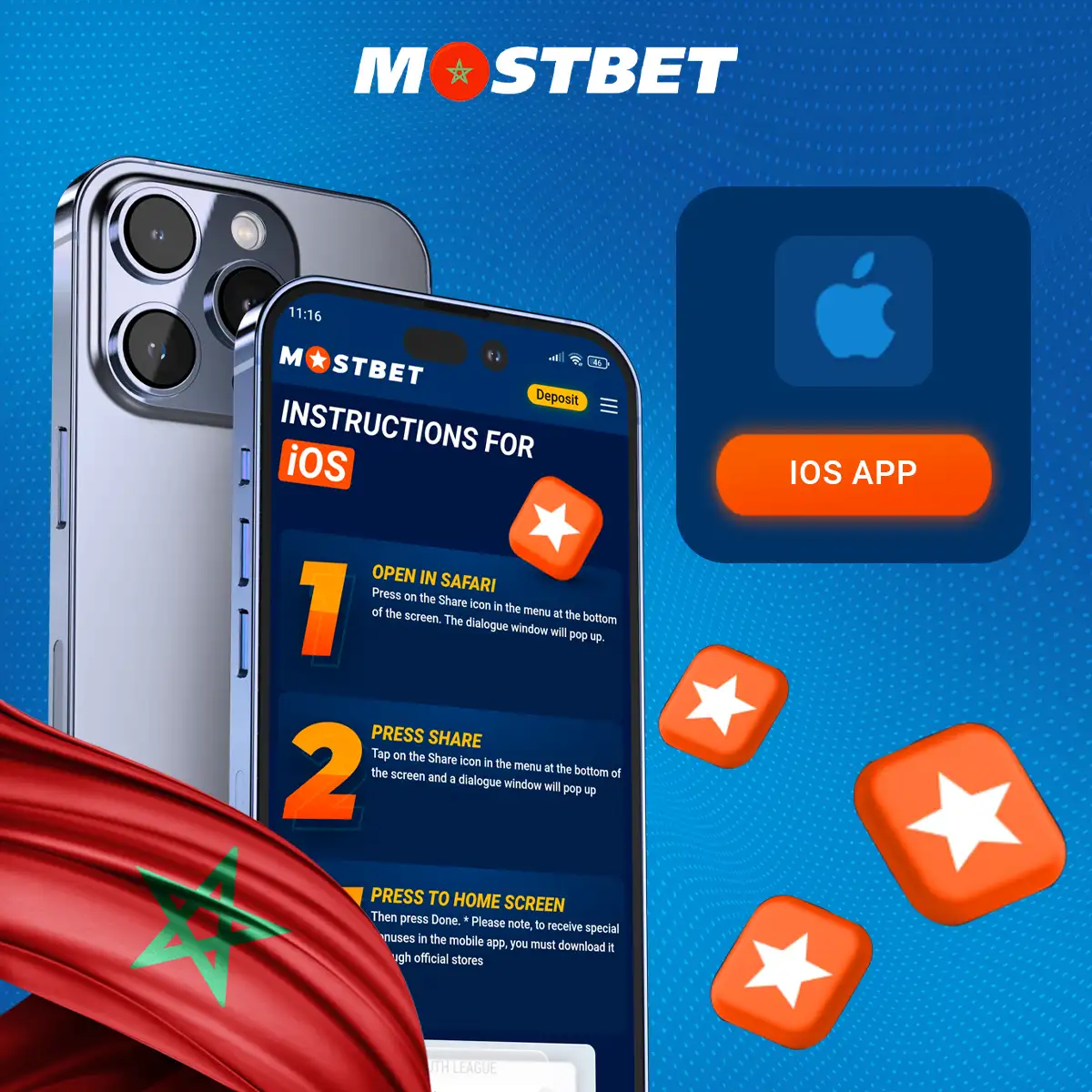 Comment télécharger et installer l'application mobile Mostbet sur ios ?