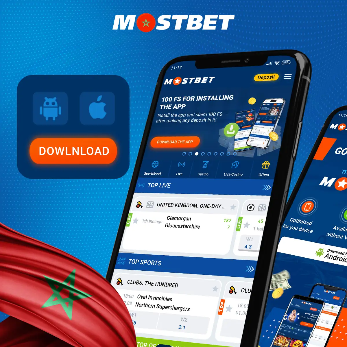 Revue de l'application mobile Mostbet Morocco pour android et ios