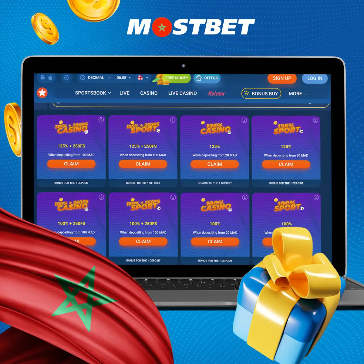 Mostbet offre d'excellents bonus aux nouveaux joueurs au Maroc