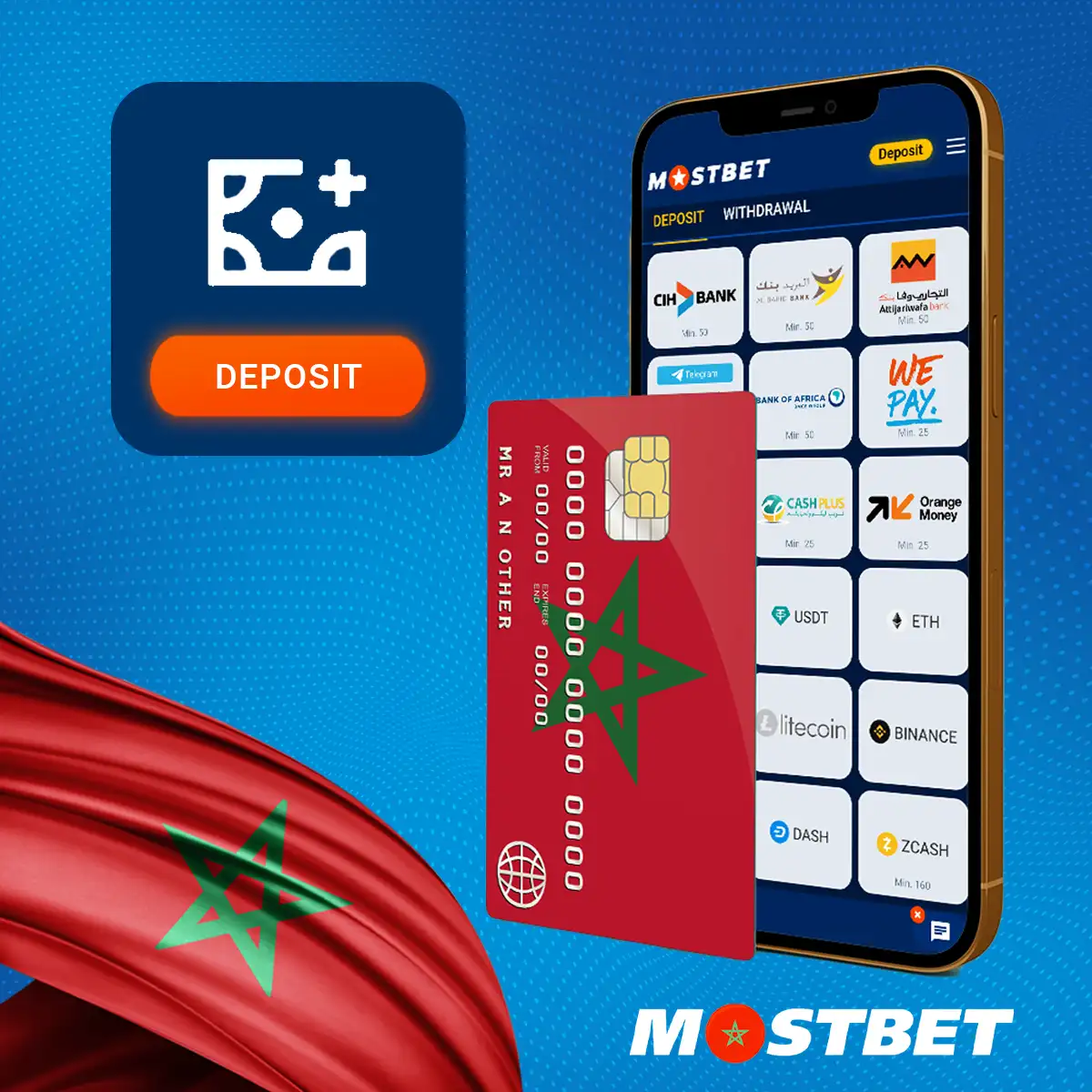 How do I make my first deposit at Mostbet Morocco?