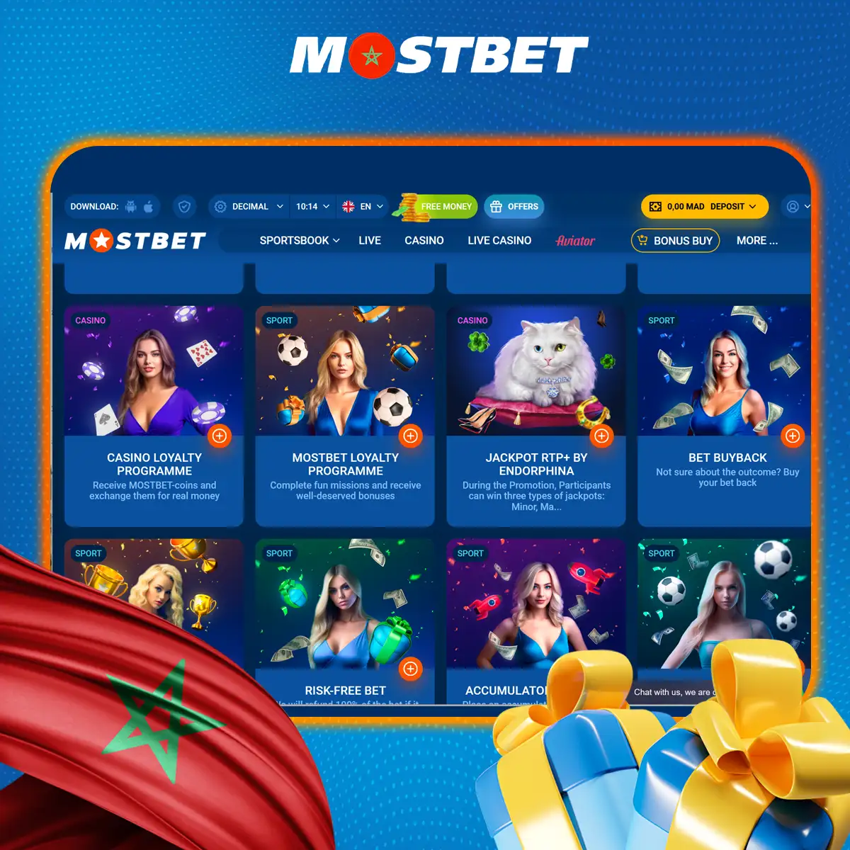 Aperçu des bonus supplémentaires chez Mostbet au Maroc