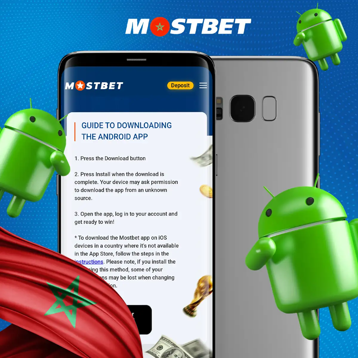 Configuration requise pour l'installation de l'application Mostbet sur un téléphone Android